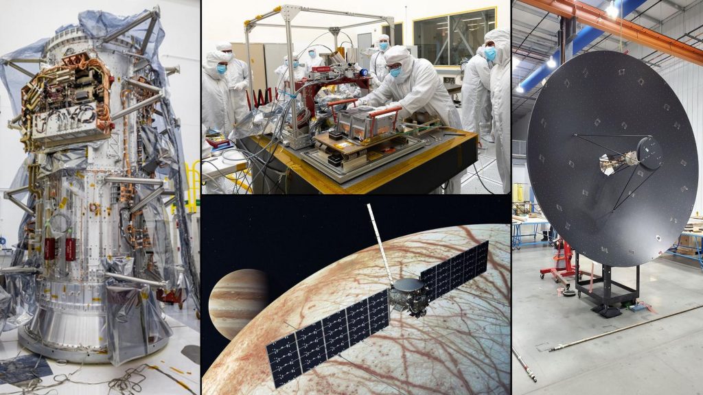 De eerste planeet van SpaceX lanceert een stap dichterbij nu NASA begint met het assembleren van 'Europa Clipper'