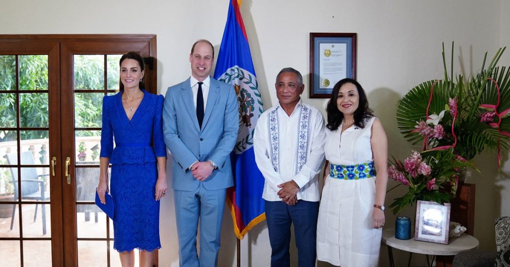 Brits koninklijk paar begint aan een rondreis door het Caribisch gebied na protesten in Belize
