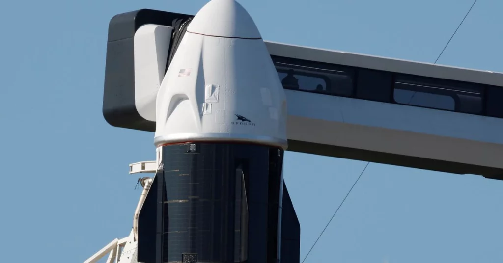 Exclusief voor SpaceX is de productie van de hoofdcapsule van de bemanning voltooid