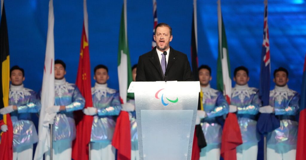 Paralympische leider haalt uit naar Rusland tijdens openingsceremonie