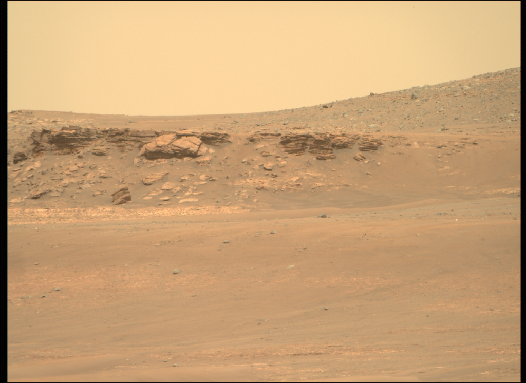 De volhardende rover arriveert in de oude Marsdelta