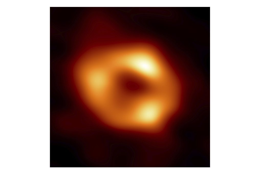 De eerste foto is gemaakt van een zwart gat in het centrum van de Melkweg