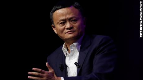 Jack Ma, oprichter van Alibaba, in Parijs in 2019. 