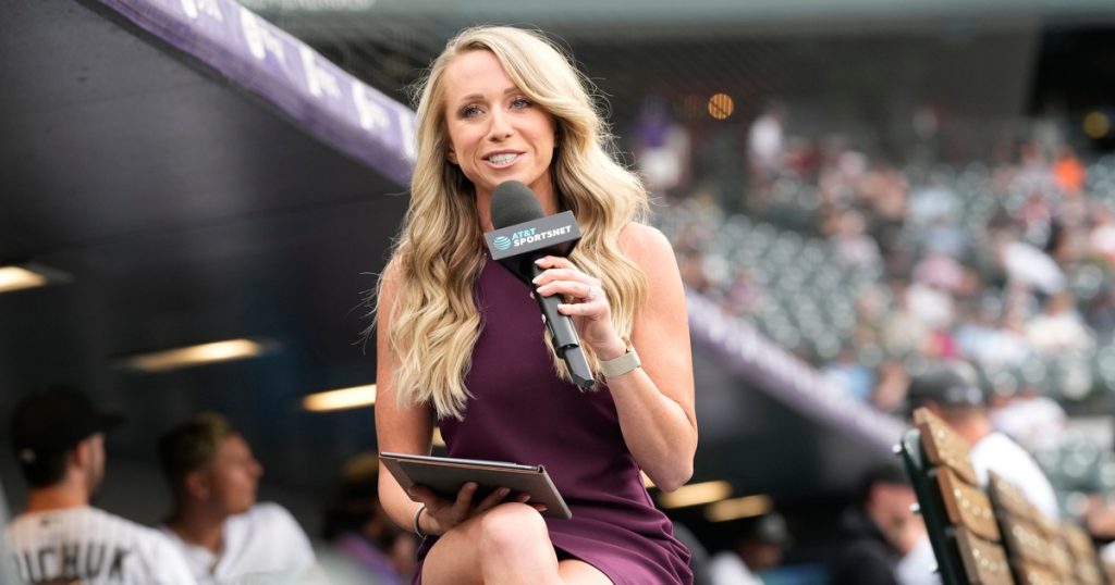 MLB-reporter Kelsey Wingert herstelt na '95 MPH line drive' naar het hoofd
