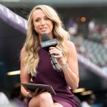 MLB-reporter Kelsey Wingert herstelt na ’95 MPH line drive’ naar het hoofd
