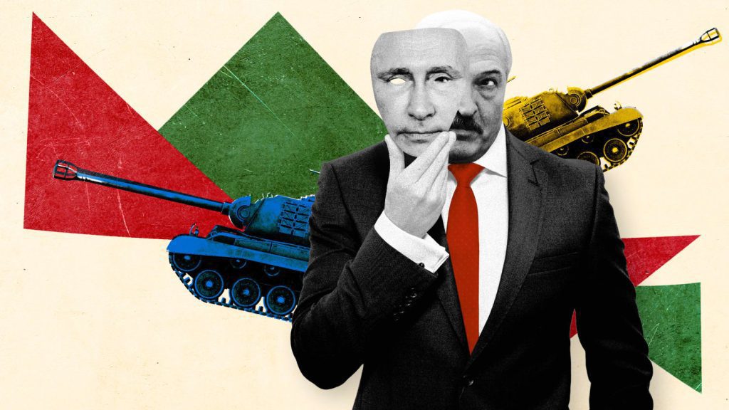 De Wit-Russische president Alexander Loekasjenko bereidt zich voor op de paniekerige oorlog in Oekraïne