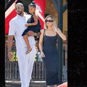 Khloe Kardashian en Tristan Thompson brengen tijd door met dochter Troy