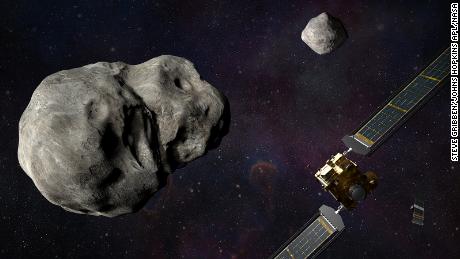 NASA lanceert een missie om een ​​asteroïde dicht bij de aarde te laten crashen om te proberen zijn beweging in de ruimte te veranderen