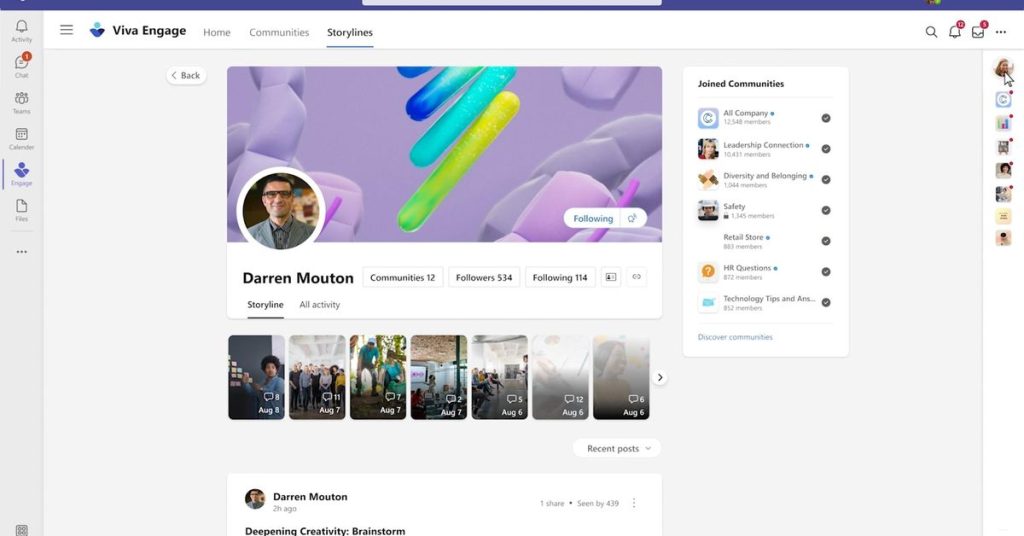 Microsoft Teams krijgt een eigen sociaal netwerk vergelijkbaar met Facebook