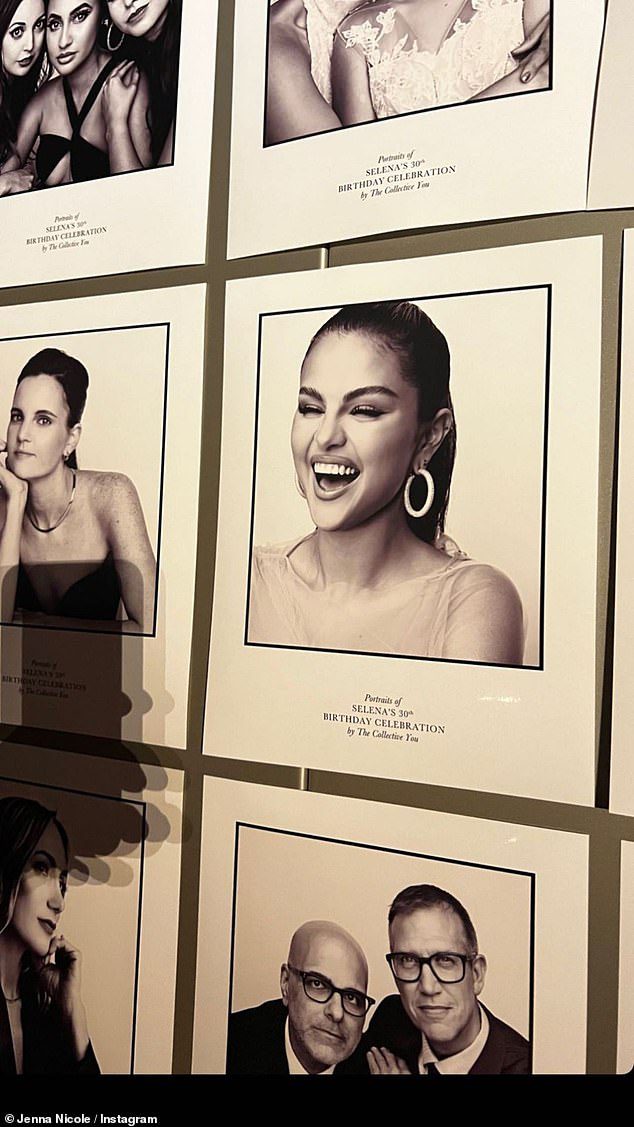 Vastgelegd: Het evenement bevatte schattige zwart-witfoto's van de gasten en verschillende vrienden plaatsten prachtige foto's van Selena die voor het feest waren genomen.
