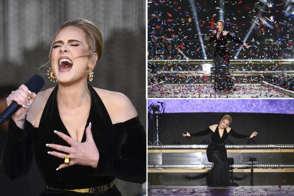 Adele was in tranen tijdens optreden in BST Hyde Park in Londen