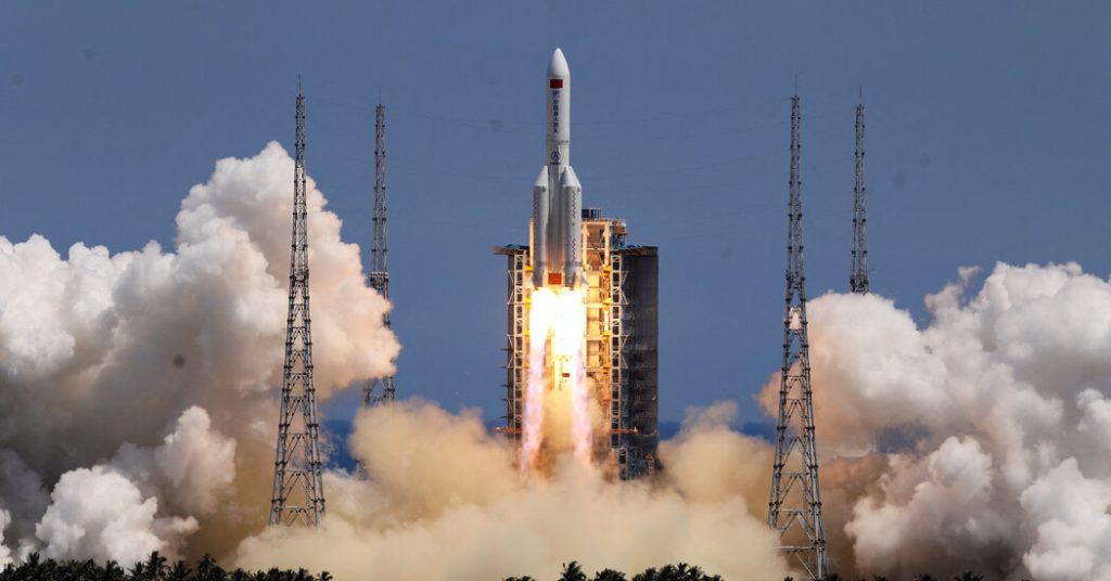 China lanceert Wentian-ruimtestation met gigantische raket