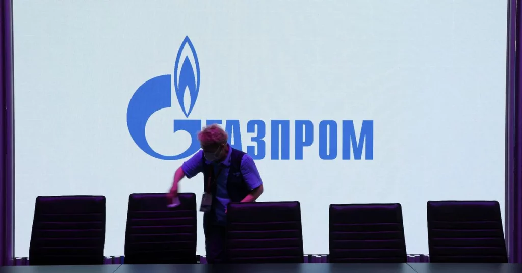 Exclusief voor het Russische Gazprom vertelt Europa dat gas buiten zijn controle zal stoppen