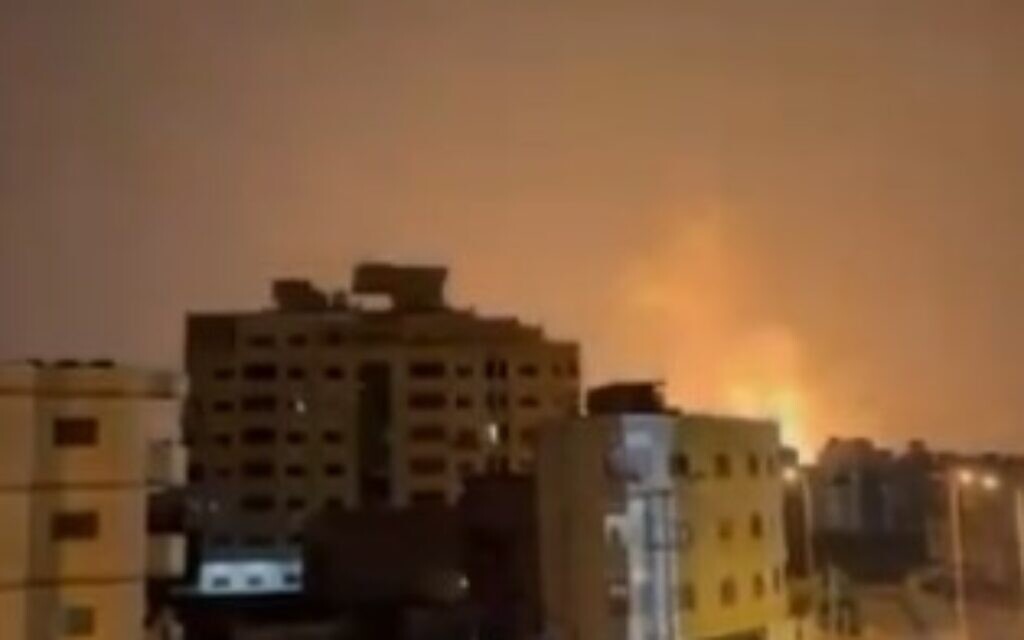 IDF valt Gaza aan als reactie op een nachtelijke raketaanval;  Er werden nog twee raketten afgevuurd