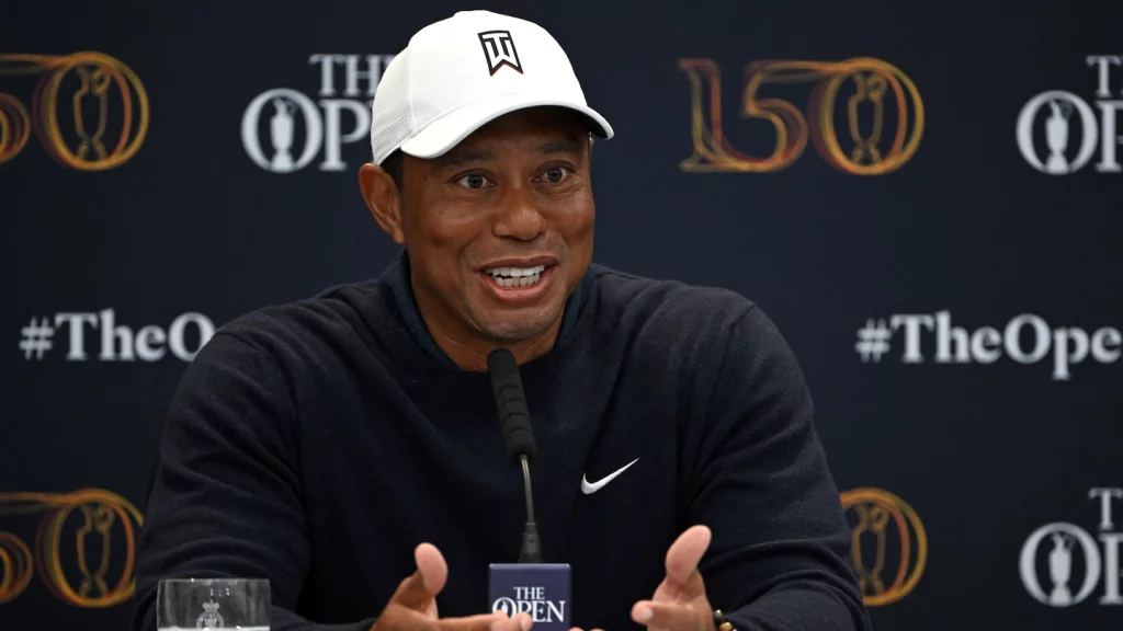Tiger Woods veroordeelt Greg Norman, Leaf Golf op British Open