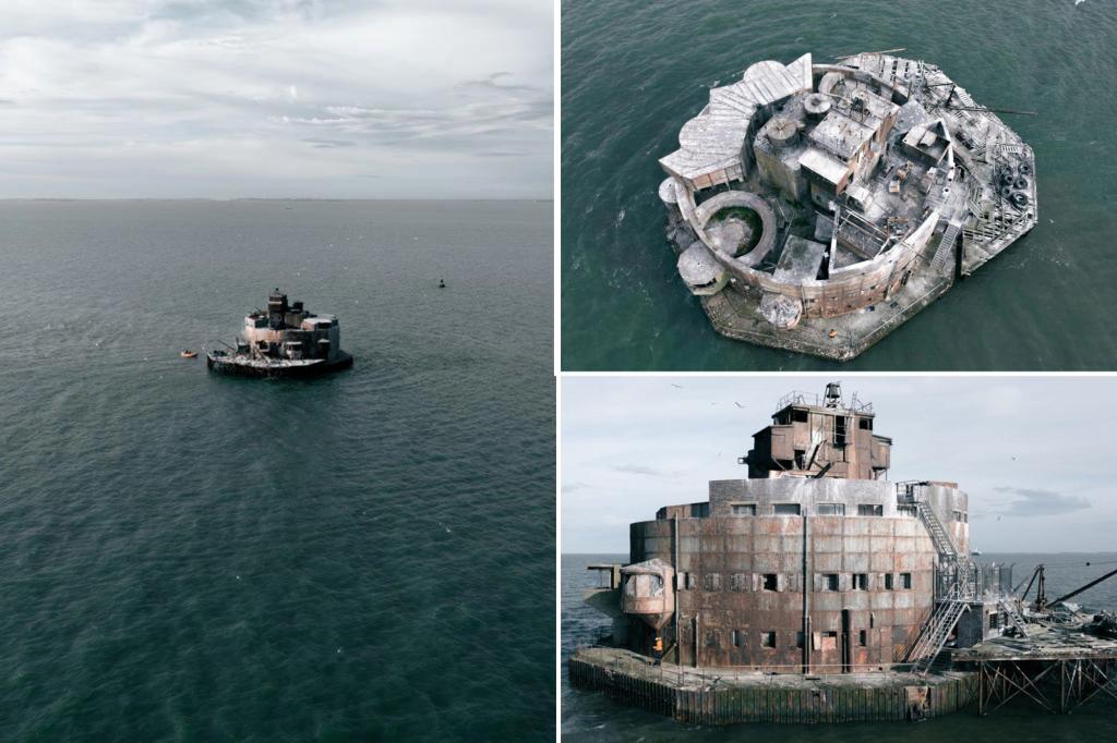 Voor $ 60.000 kun je midden op de oceaan wonen in dit zeefort uit de Tweede Wereldoorlog
