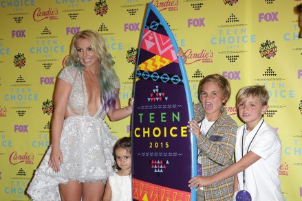 Britney Spears met de Kids Teen Choice Awards, Press Room, Los Angeles, VS - 16 augustus 2015