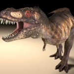 Grote roofzuchtige dinosaurussen, zoals de T. rex, ontwikkelden verschillende oogkasvormen om sterkere beten mogelijk te maken.