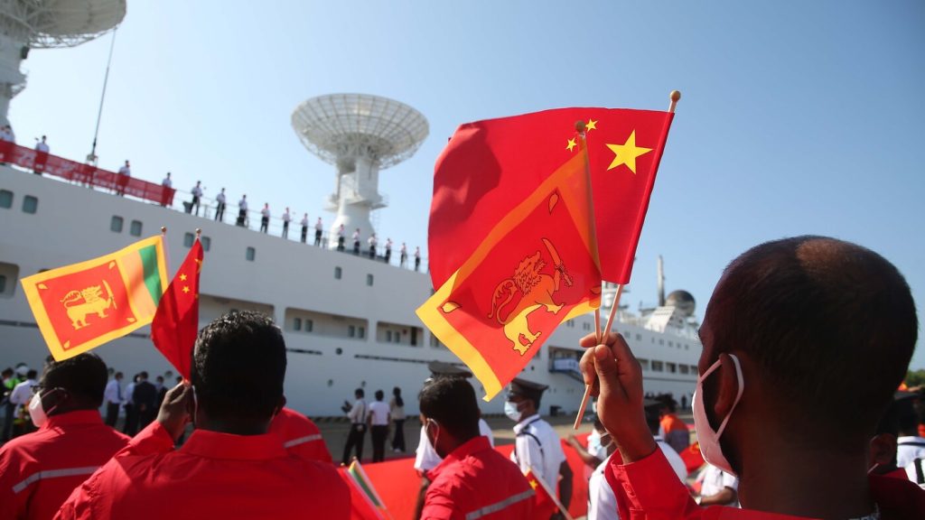 Chinees schip legt aan in Sri Lanka zorgen India, West: NPR