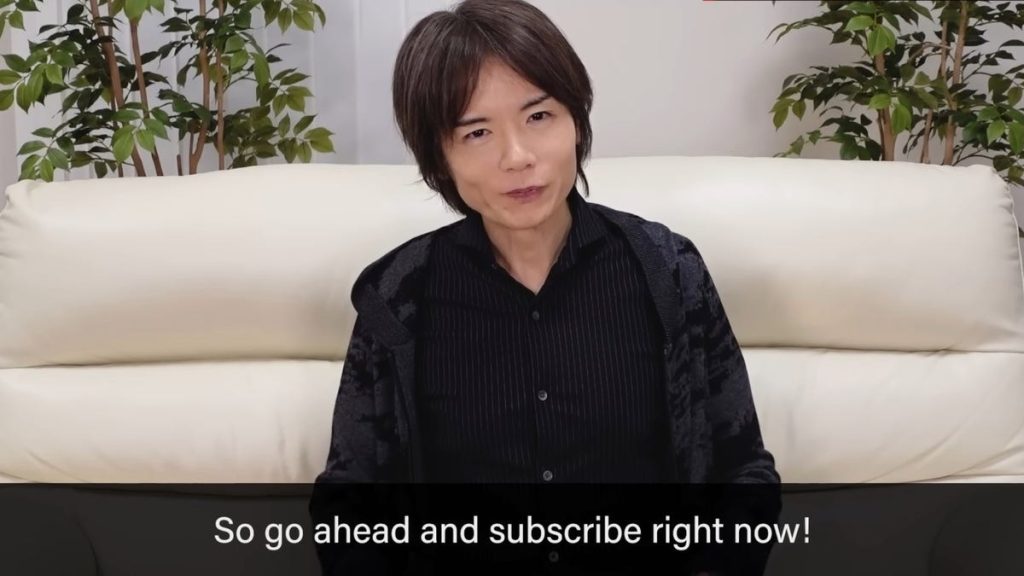 Sakurai, de maker van Smash Brothers, is nu een YouTuber en ik hou van hem