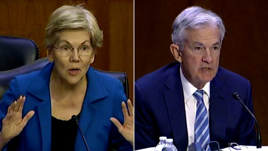 Warren verwijt Jerome Powell zijn opmerkingen over rentetarieven: 'Ik ben erg bezorgd dat de Fed deze economie in een recessie zal duwen'