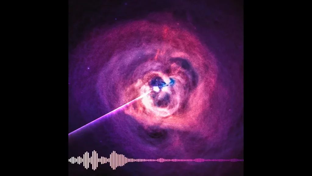 NASA ontdekt hoe een zwart gat eruit ziet en publiceert een 'remix' van de ruimte