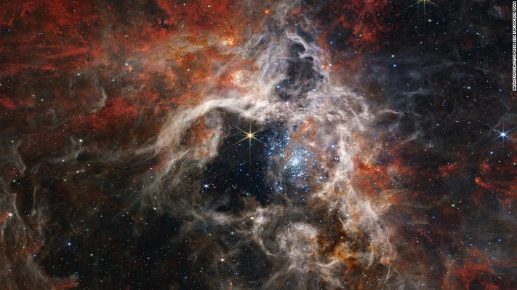 Het beeld van de Tarantulanevel werd vastgelegd door NASA's Webb Space Telescope