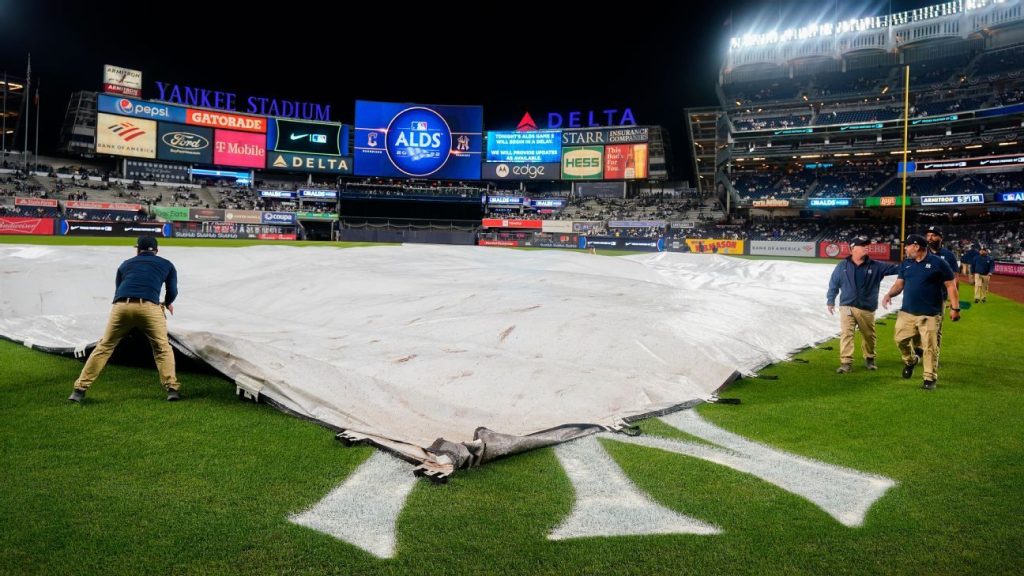 Guardians-Yankees ALDS Game 5 verplaatst naar dinsdagmiddag