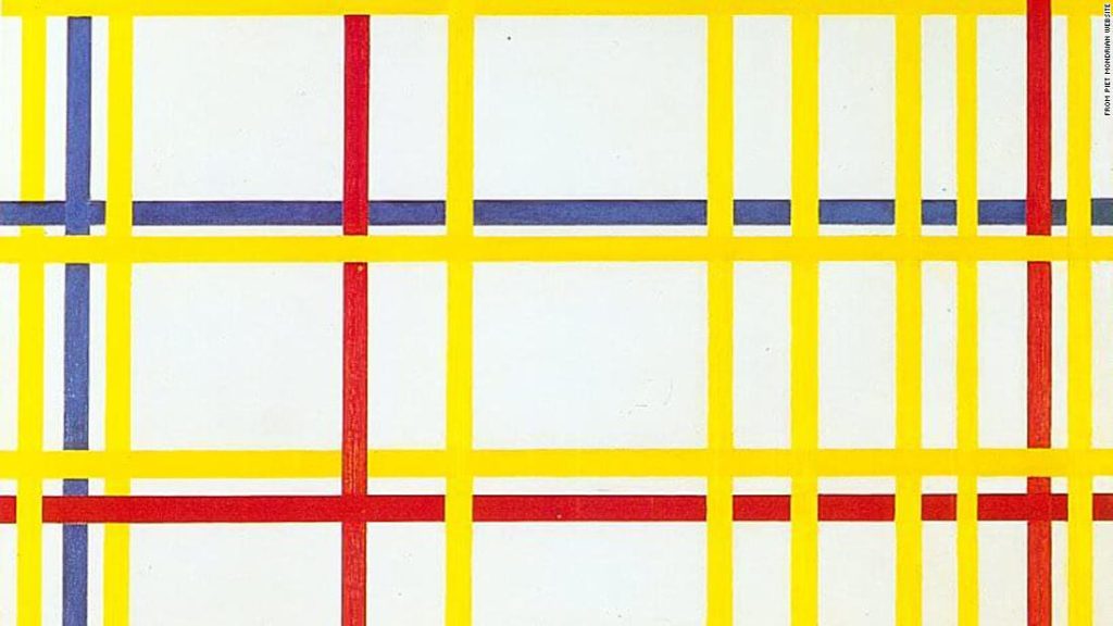 Piet Mondriaan: 'New York City 1' hangt al decennia ondersteboven