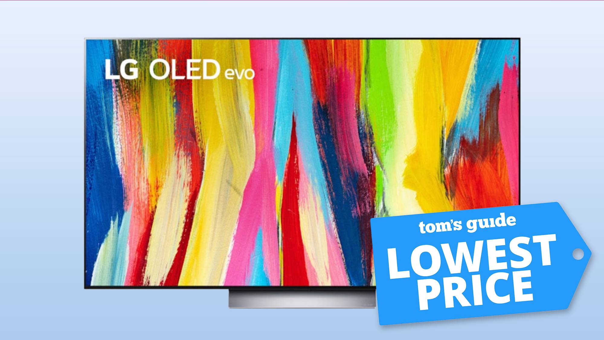 LG C2 OLED TV met Tom's Guide Deal Mark