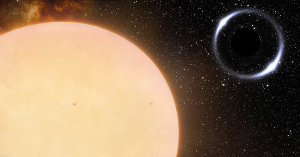 Astronomen vinden een zwart gat in de kosmische achtertuin