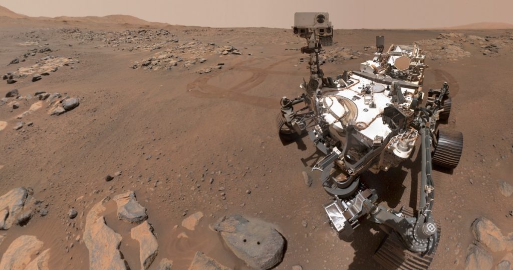 De Marsrover vangt het eerste geluid van een stofduivel op de Rode Planeet op